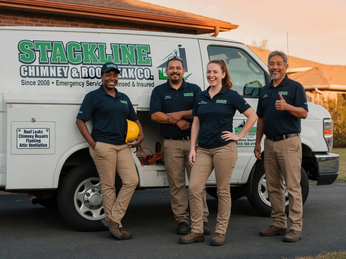 Chimney flashing repair company in Canton, TX